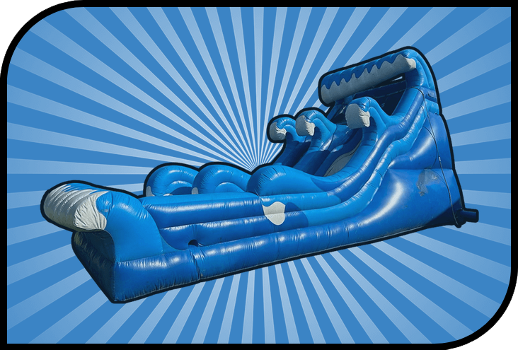 20 Ft Double Curve Water Slide