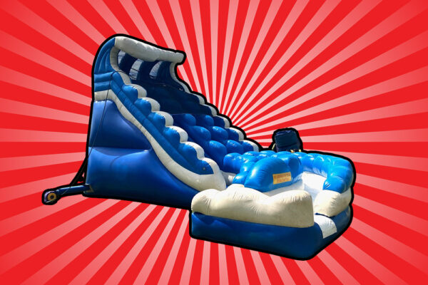 20 Ft Double Curve Water Slide