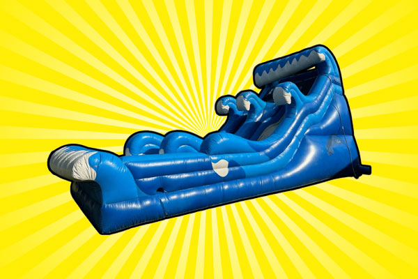 20 Ft Double Curve Water Slide