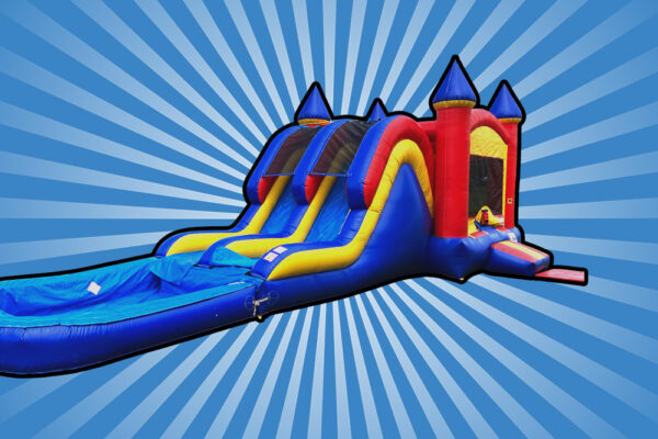 20 Ft Double Curve Water Slide